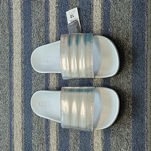 Adidas Womens Adilette Comfort - Champagne Metallic